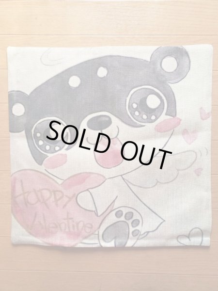 画像2: 柴っこ画伯クッションカバー「お届け柴っこ天使」 (2)