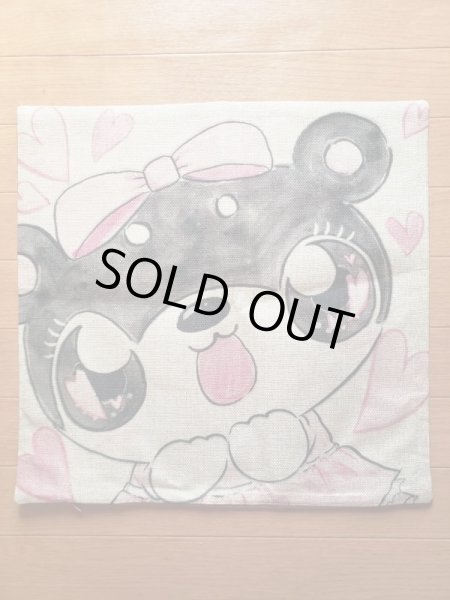 画像2: 柴っこ画伯クッションカバー「あこがれのピンクに変身」 (2)