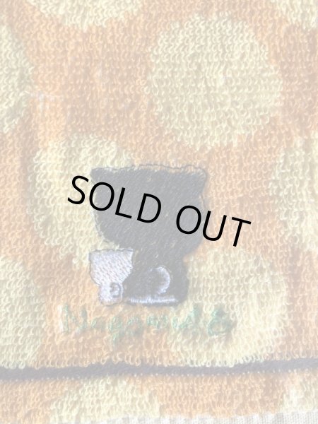 画像2: 刺繍入り ハンドタオル オレンジ (2)