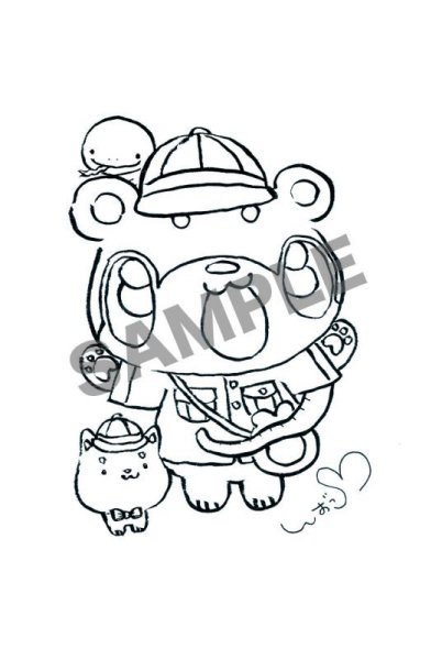 画像2: 受注生産　新作「柴っこサファリ」柴っこ画伯絵Ｔシャツ  ぬり絵ポストカード付き  (2)