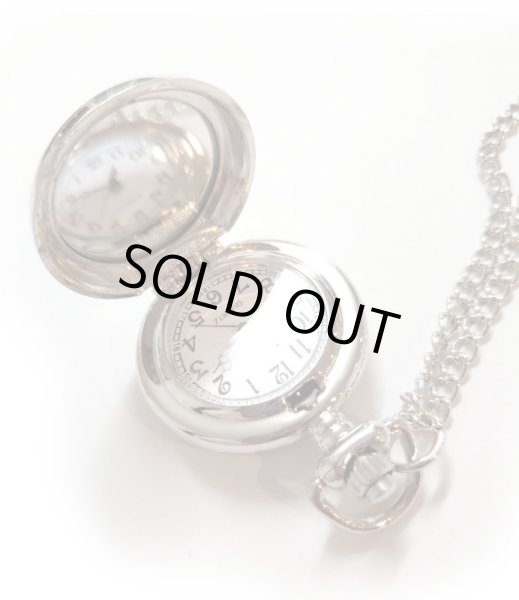 画像3: 柴田貞夫の懐中時計ネックレス 青 (3)