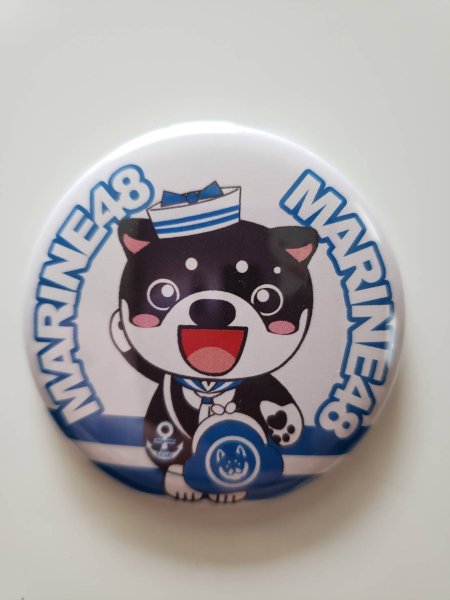 画像3: 季節限定　直筆サイン入りうちわ&缶バッチセット 「マリン」 (3)