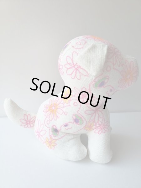 画像2: 銀座ミレージャギャラリー「DOGdog展」2022柴っこ画伯作「ピンクのお花の犬」柴ぐるみアート (2)