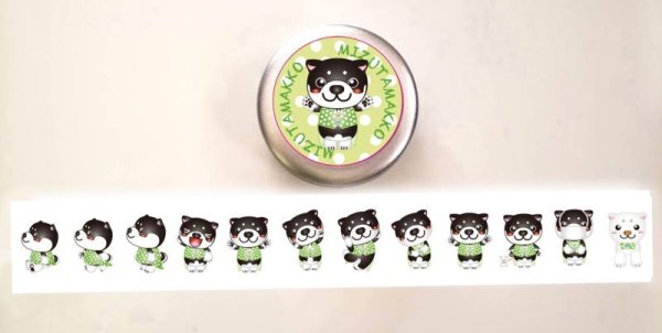 画像2: 新発売！水玉柴っこシール缶 (2)