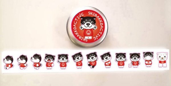 画像2: 新発売！赤T柴っこシール缶 (2)