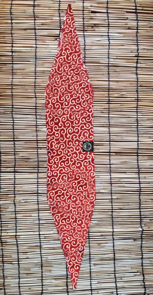 画像1: 荷物風バンダナ 赤唐草小柄 (1)