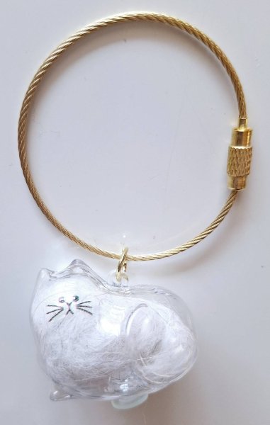 画像2: ペットの毛収納ボトル　猫 (2)