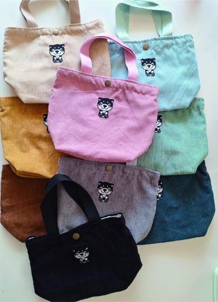 画像1: あったか刺繍ミニトート (1)