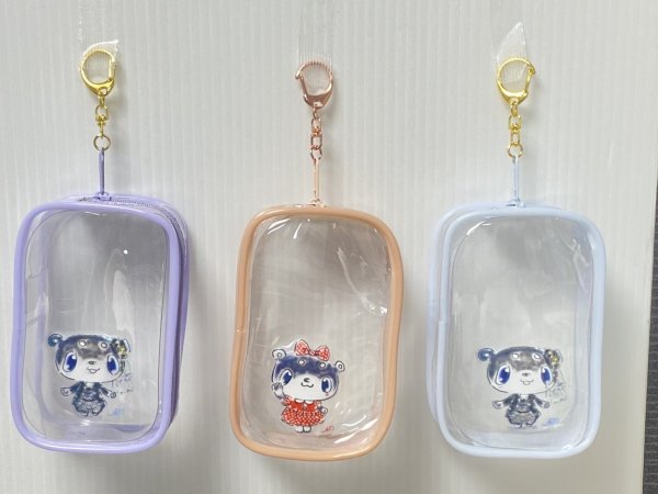 画像1: 和み柴っこカラフルクリアポーチ (1)